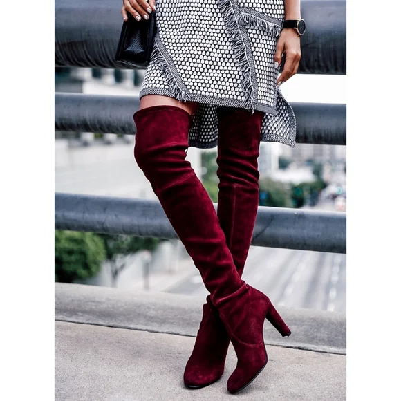 Stuart Weitzman Shoes Stuart Weitzman Highland Red Leather